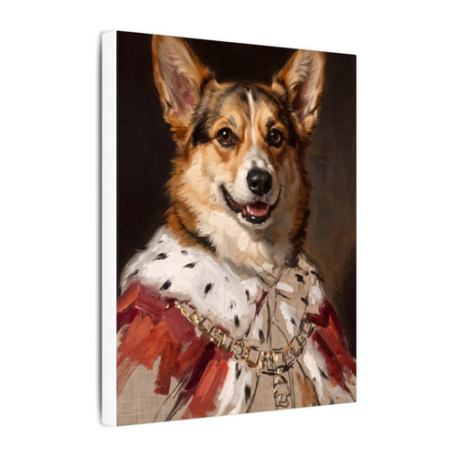 Gallery-wrapped canvas side profile showing the 0.75 inch depth