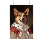 Corgi Kings & Queens matte poster print by Tritan, front