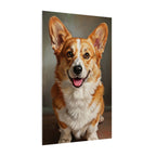Pembroke Welsh Corgi Oil Portrait canvas print by Tritan, side
