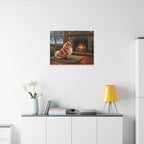 Pomeranian Acrylic canvas print by Tritan, desk wall