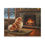 Pomeranian Acrylic canvas print by Tritan, front