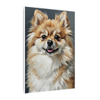 Pomeranian Canvas Wall Art, Oil Painting Dog Portrait, Pom Lover Gift, Pet Memorial Decor, distinctive Home Artwork