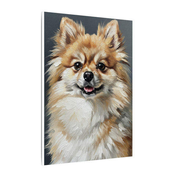 Pomeranian Canvas Wall Art, Oil Painting Dog Portrait, Pom Lover Gift, Pet Memorial Decor, distinctive Home Artwork