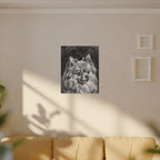 Pomeranian Charcoal canvas print by Tritan, sofa wall