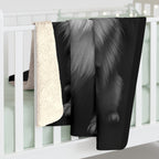 Pomeranian Charcoal Portrait Throw Blanket | Premium Dog Prints | Tritan