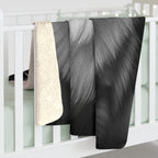 Pomeranian Charcoal Portrait Throw Blanket | Premium Dog Prints | Tritan