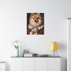 Pomeranian Kings & Queens canvas print by Tritan, desk wall