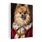 Pomeranian Kings & Queens Royal Portrait Canvas Wall Art, Regal Dog Painting, Pomeranian Lover Gift, Stretched Canvas