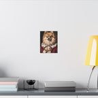 Pomeranian Kings & Queens Royal Portrait Canvas Wall Art, Regal Dog Painting, Pomeranian Lover Gift, Stretched Canvas