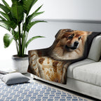 Pomeranian Kings & Queens Royal Portrait Regal Throw Blanket | Premium Dog Prints | Tritan