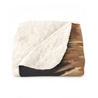 Pomeranian Kings & Queens sherpa blanket by Tritan, folded