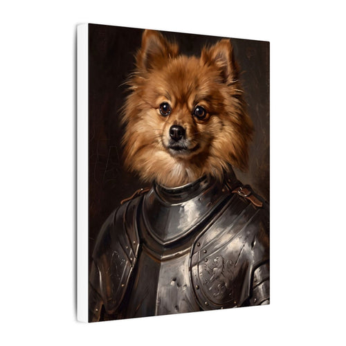 Gallery-wrapped canvas side profile showing the 0.75 inch depth