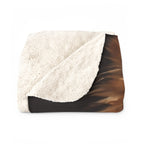Pomeranian Medieval Knight sherpa blanket by Tritan, folded