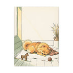 Pomeranian Nursery Storybook canvas print by Tritan, front