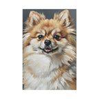 Pomeranian Oil Portrait canvas print by Tritan, front