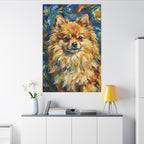 Pomeranian Post-Impressionist canvas print by Tritan, desk wall