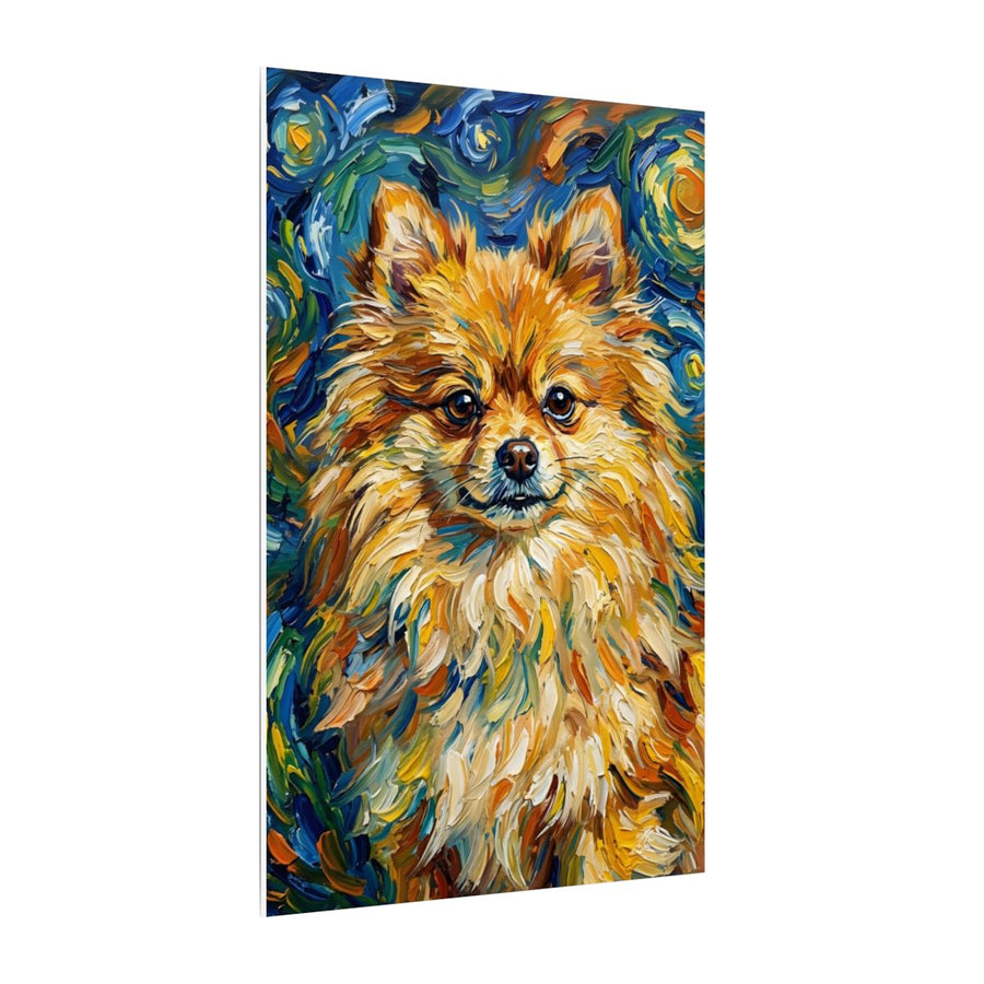 Pomeranian Post-Impressionist canvas print by Tritan, side