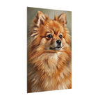 Pomeranian Oil Portrait canvas print by Tritan, side