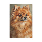 Pomeranian Oil Portrait canvas print by Tritan, front
