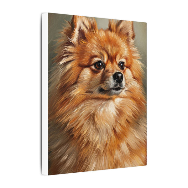 Pomeranian Regal Oil Portrait Canvas Wall Art | Dog Painting Print | Pet Lover Gift | Royal Dog Art Decor | Stretched Canvas
