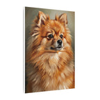 Pomeranian Regal Oil Portrait Canvas Wall Art | Dog Painting Print | Pet Lover Gift | Royal Dog Art Decor | Stretched Canvas