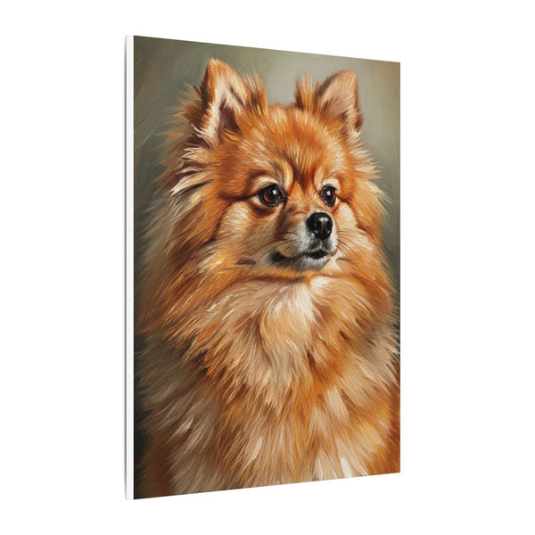 Pomeranian Regal Oil Portrait Canvas Wall Art | Dog Painting Print | Pet Lover Gift | Royal Dog Art Decor | Stretched Canvas