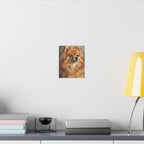 Pomeranian Regal Oil Portrait Canvas Wall Art | Dog Painting Print | Pet Lover Gift | Royal Dog Art Decor | Stretched Canvas