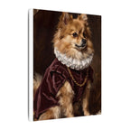 Pomeranian Renaissance Royal Portrait Canvas Wall Art, Regal Dog Painting, Pomeranian Lover Gift, Stretched Canvas