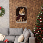 Pomeranian Renaissance Royal matte poster print by Tritan, framed on wall
