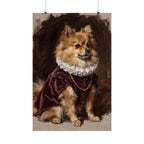 Pomeranian Renaissance Royal matte poster print by Tritan, front