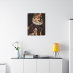 Pomeranian Renaissance Royal canvas print by Tritan, desk wall