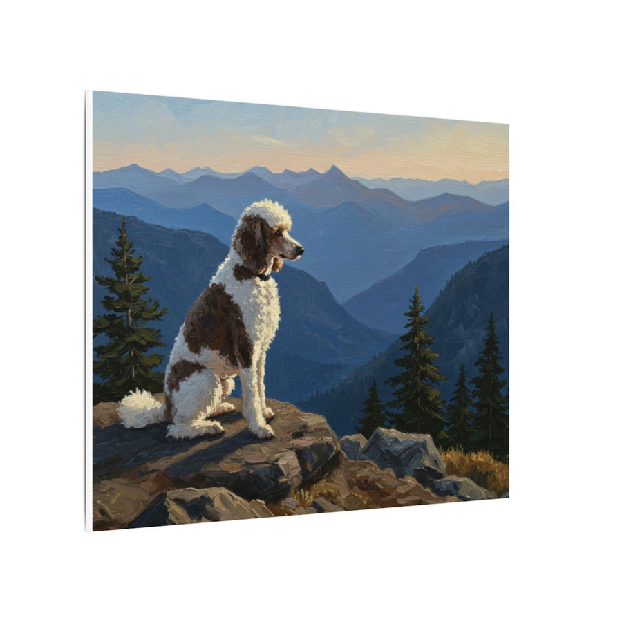 Poodle Acrylic canvas print by Tritan, side