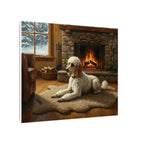 Poodle Acrylic canvas print by Tritan, side