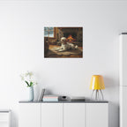 Poodle Acrylic canvas print by Tritan, desk wall