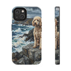 Poodle Acrylic tough phone case by Tritan, front and side
