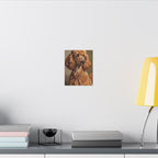 Poodle Art Canvas Print - Regal Dog Portrait Wall Decor, Elegant Pet Owner Gift, distinctive Dog Mom Gift