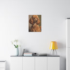 Poodle Art Canvas Print - Regal Dog Portrait Wall Decor, Elegant Pet Owner Gift, distinctive Dog Mom Gift