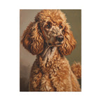 Poodle Art Canvas Print - Regal Dog Portrait Wall Decor, Elegant Pet Owner Gift, distinctive Dog Mom Gift