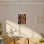 Poodle Art Canvas Print - Regal Dog Portrait Wall Decor, Elegant Pet Owner Gift, distinctive Dog Mom Gift