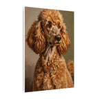 Poodle Art Canvas Print - Regal Dog Portrait Wall Decor, Elegant Pet Owner Gift, distinctive Dog Mom Gift