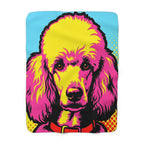 Poodle Comic Pop Art Throw Blanket | Premium Dog Prints | Tritan