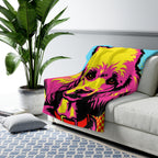 Poodle Comic Pop Art Throw Blanket | Premium Dog Prints | Tritan