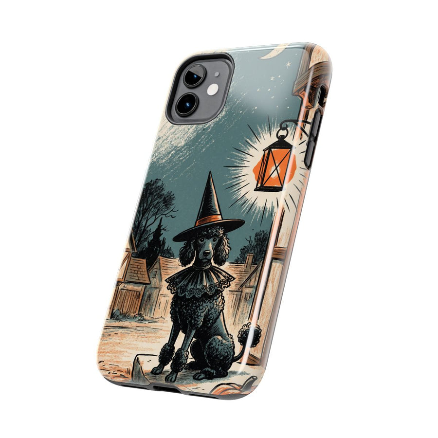 Poodle Halloween tough phone case by Tritan, side