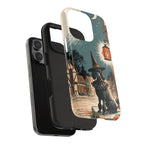 Poodle Halloween tough phone case by Tritan, two-piece layers