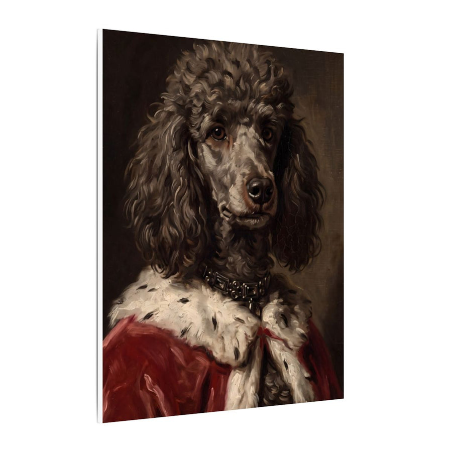 Poodle Kings & Queens canvas print by Tritan, side