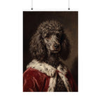 Poodle Kings & Queens matte poster print by Tritan, front