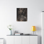 Poodle Medieval Knight canvas print by Tritan, desk wall