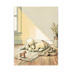 Poodle Nursery Storybook canvas print by Tritan, front