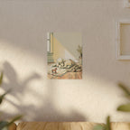 Poodle Nursery Storybook canvas print by Tritan, sofa wall