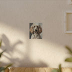 Poodle Oil Portrait Canvas Print, Elegant Dog Wall Art, Poodle Lover Gift, Sophisticated Pet Decor
